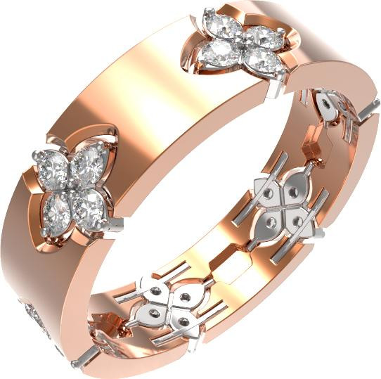 Кольцо из золота c бриллиантами