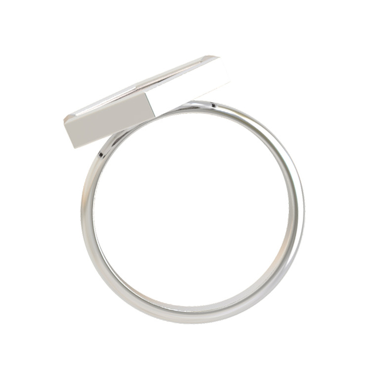 Кольцо из белого золота c перламутром