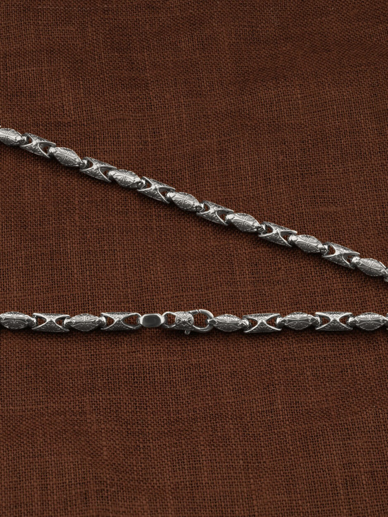 Цепь из белого золота