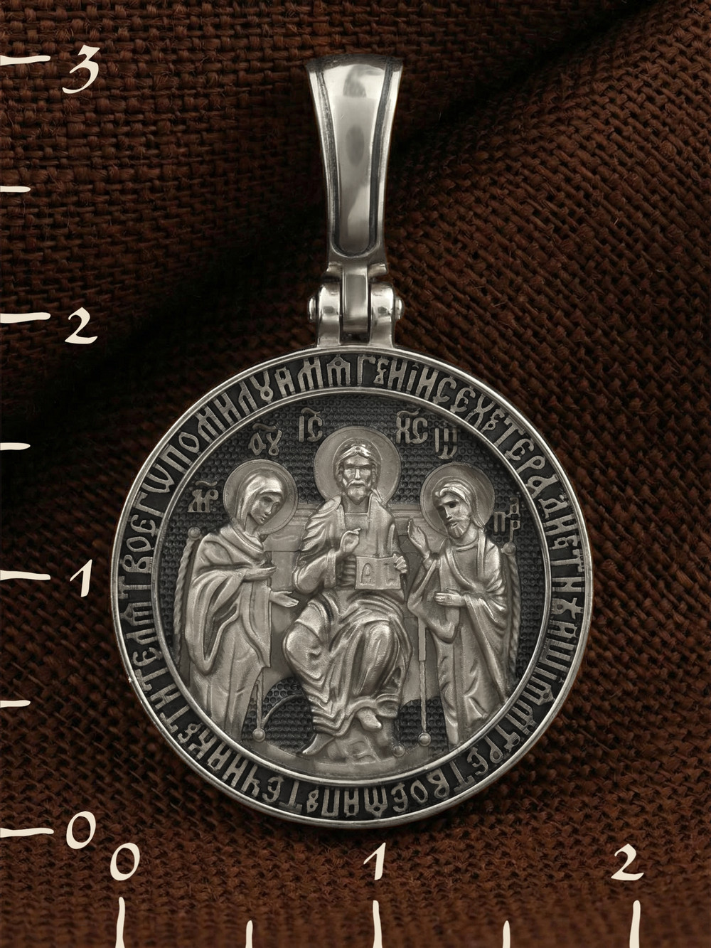 Образок из белого золота