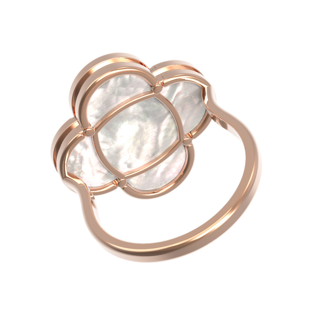 Кольцо из золота c перламутром