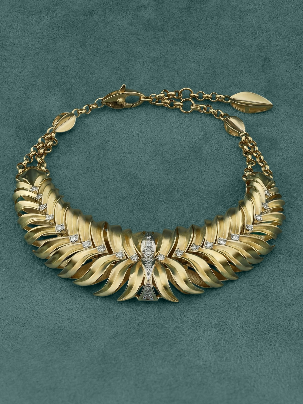 Браслет из лимонного золота c бриллиантами