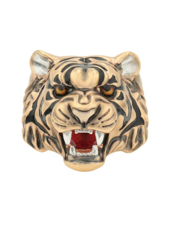 Кольцо из золота c эмалью