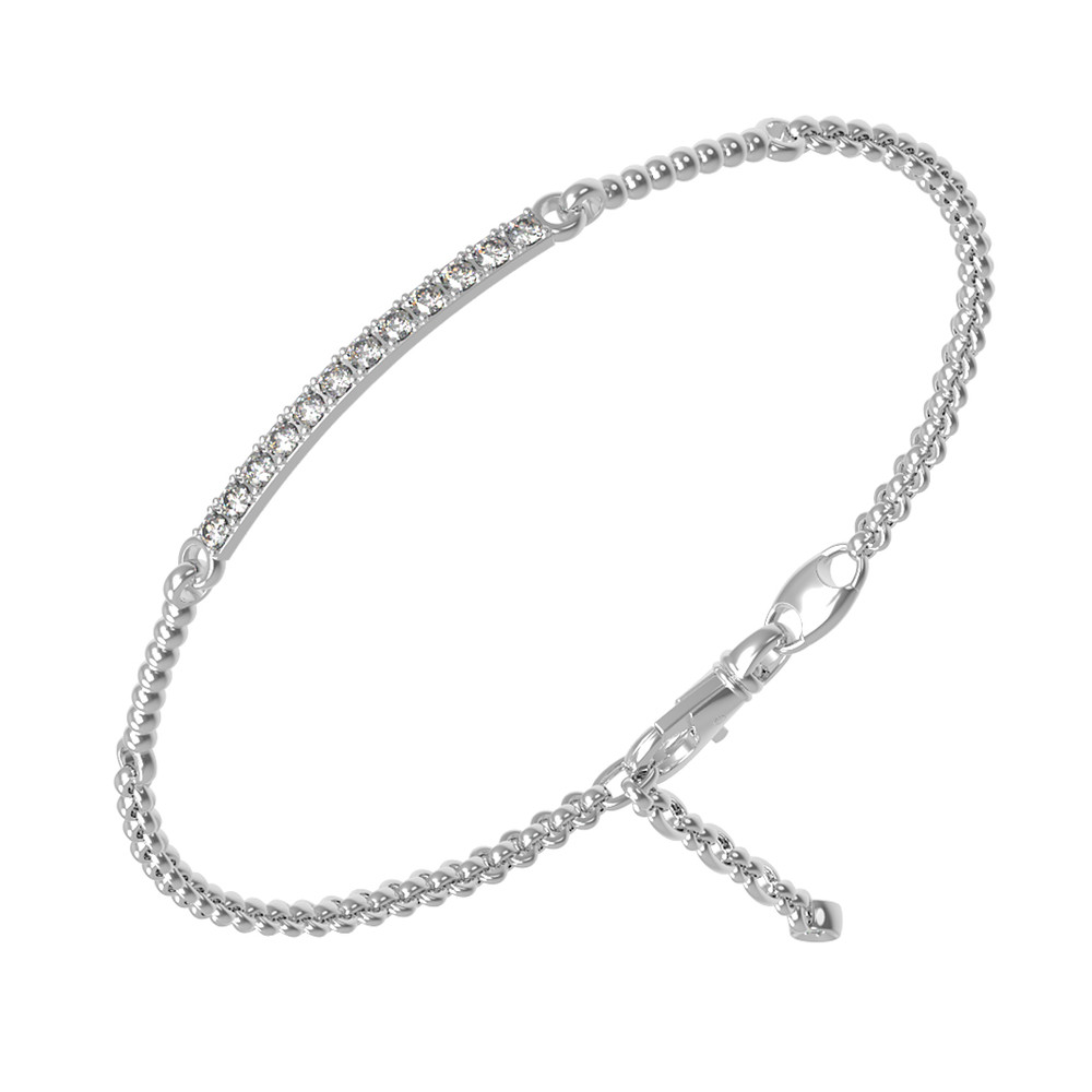 Браслет из белого золота c бриллиантами