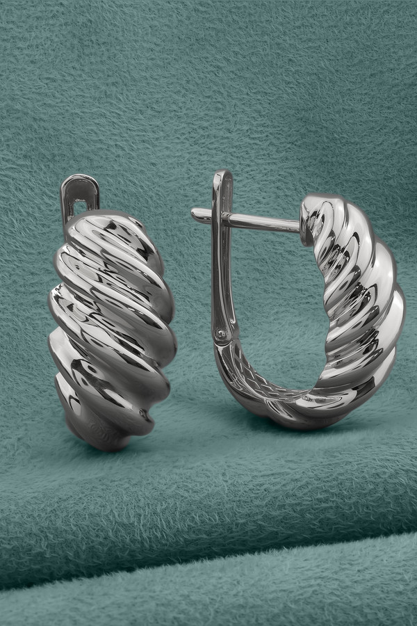 Серьги из белого золота