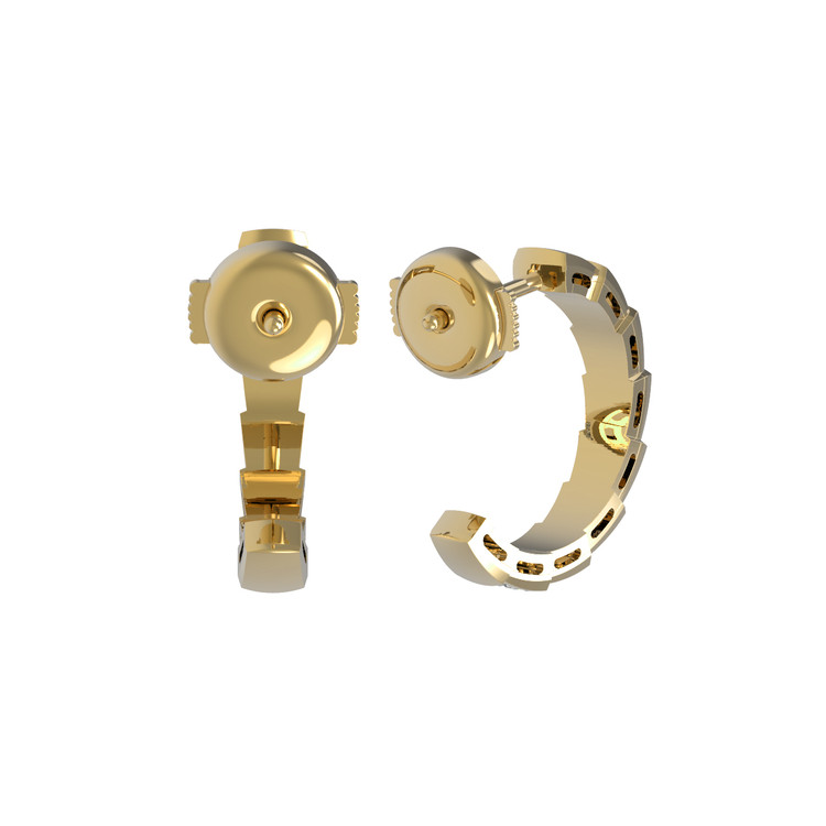 Серьги из лимонного золота c бриллиантами