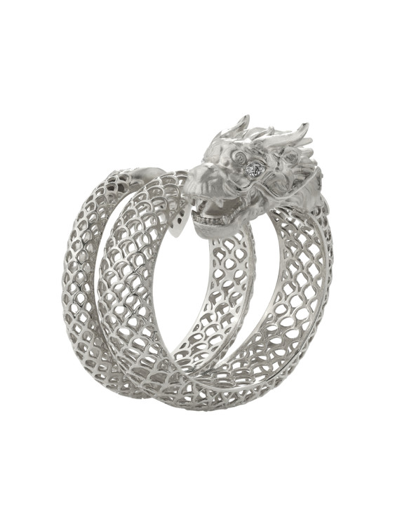 Кольцо из белого золота c бриллиантами