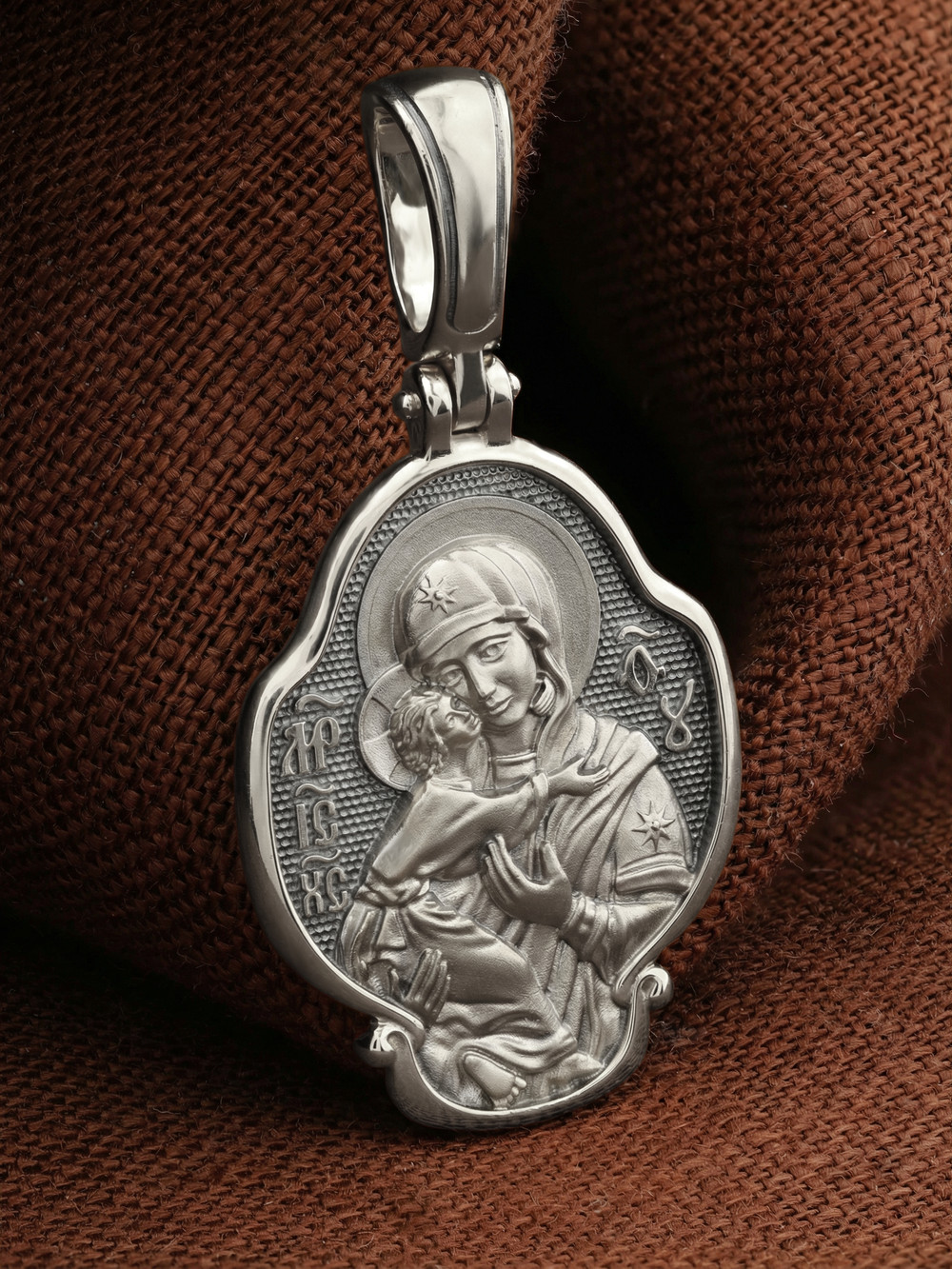 Образок из белого золота