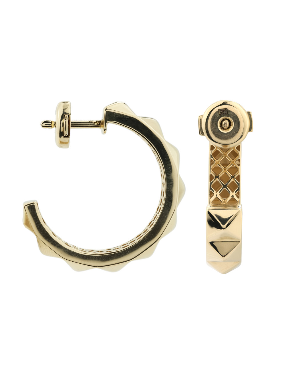 Серьги из лимонного золота