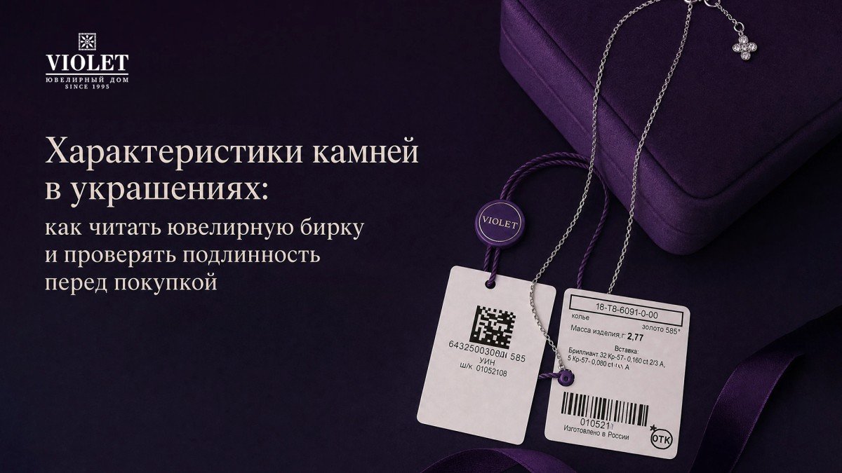 Характеристики камней в украшениях: как читать ювелирную бирку и проверять подлинность перед покупкой