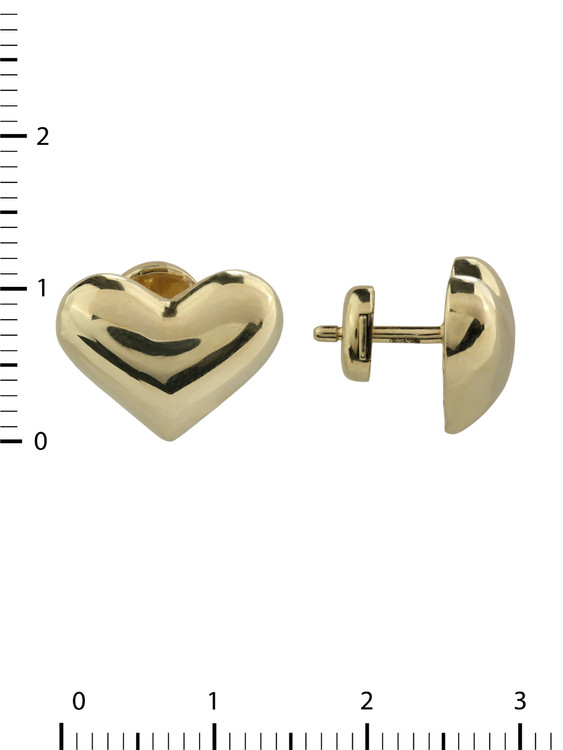 Серьги из лимонного золота