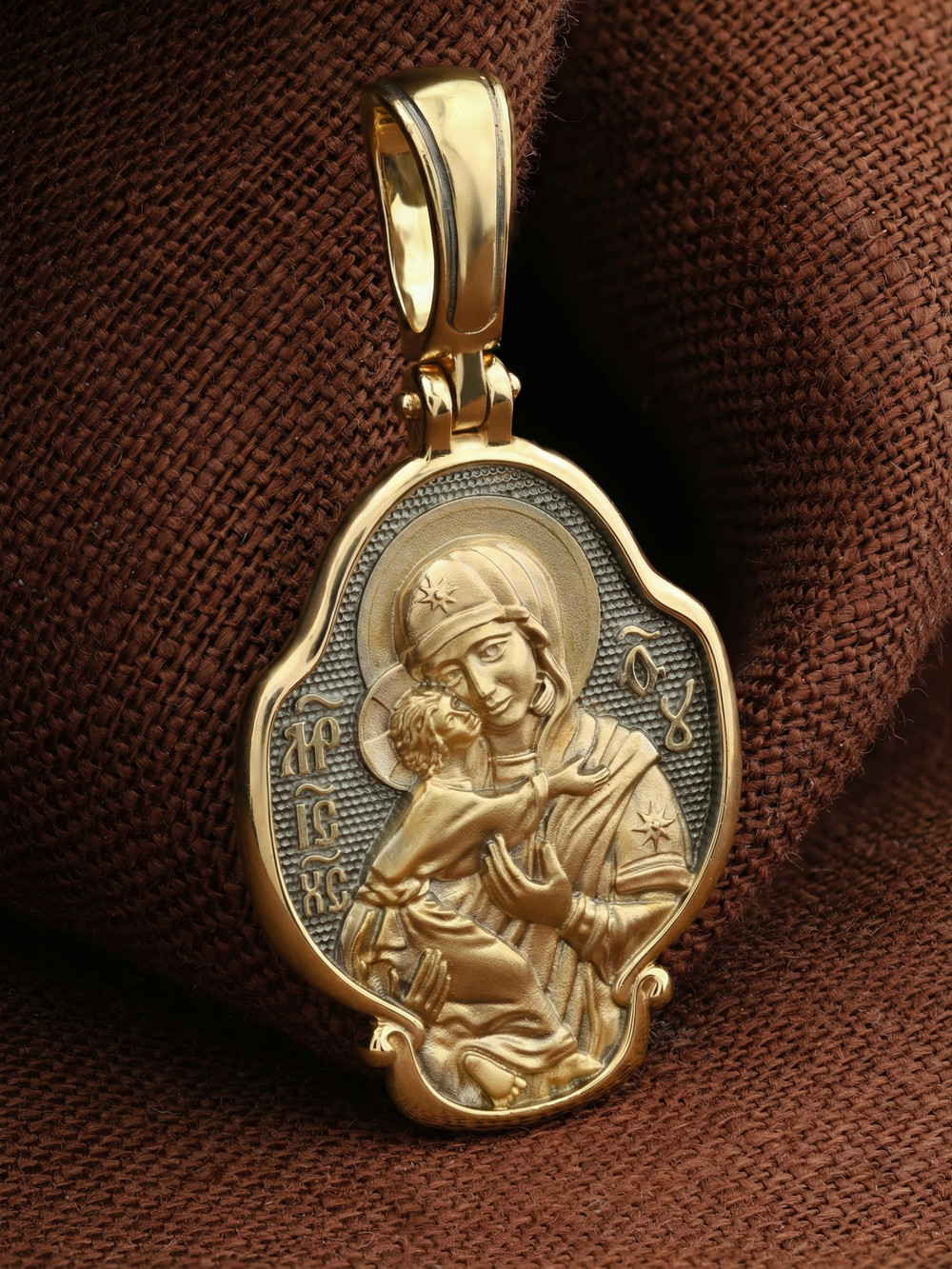 Образок из лимонного золота