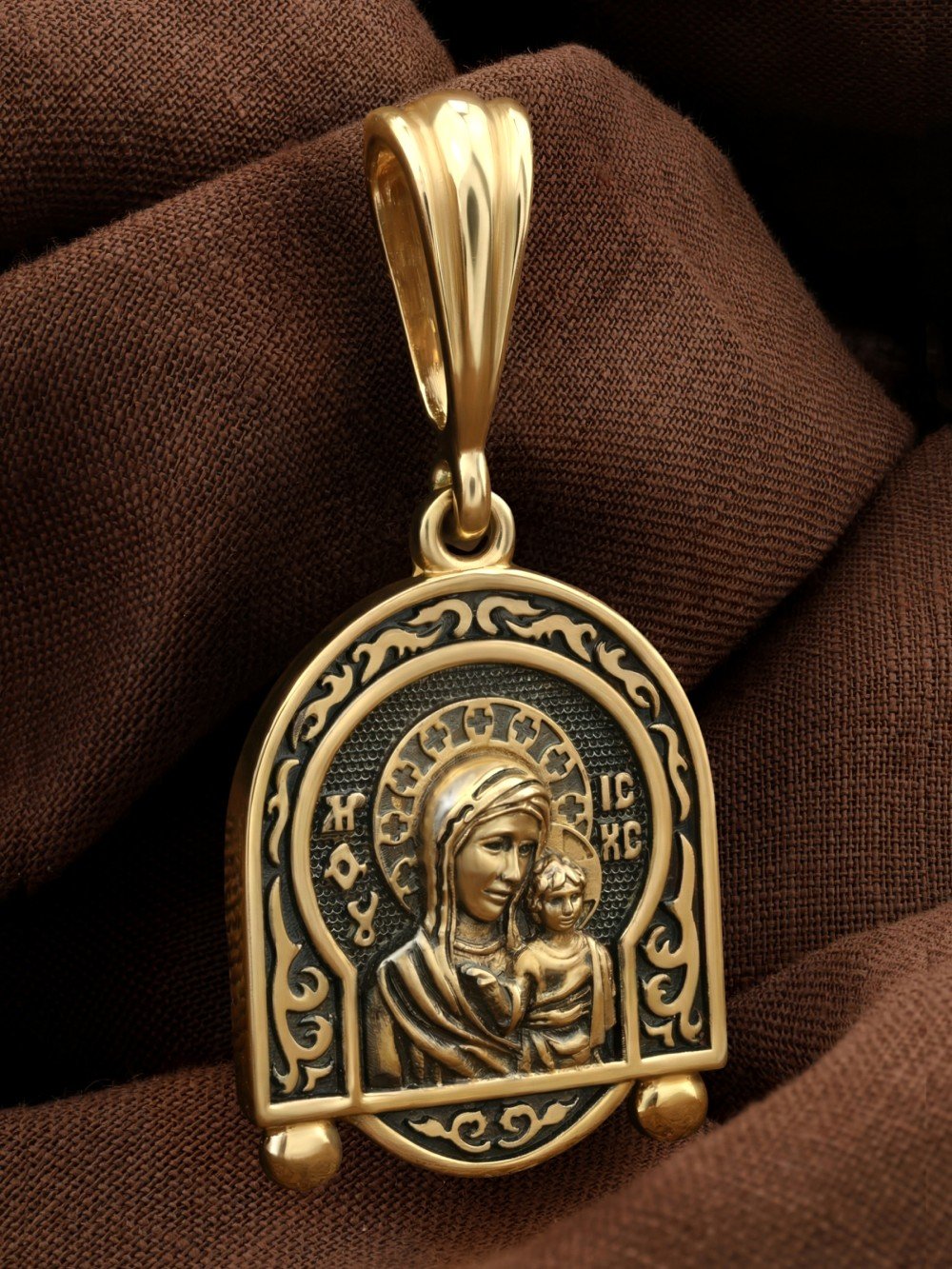 Образок из лимонного золота