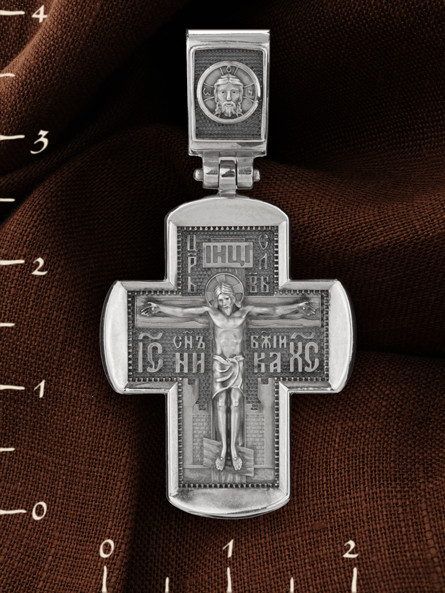 Крест из белого золота