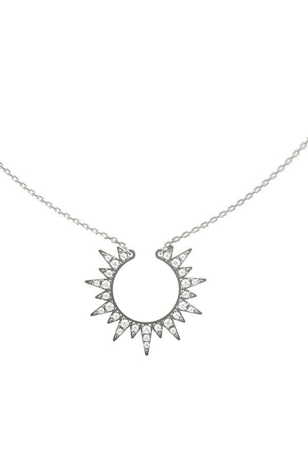 Колье из белого золота c бриллиантами