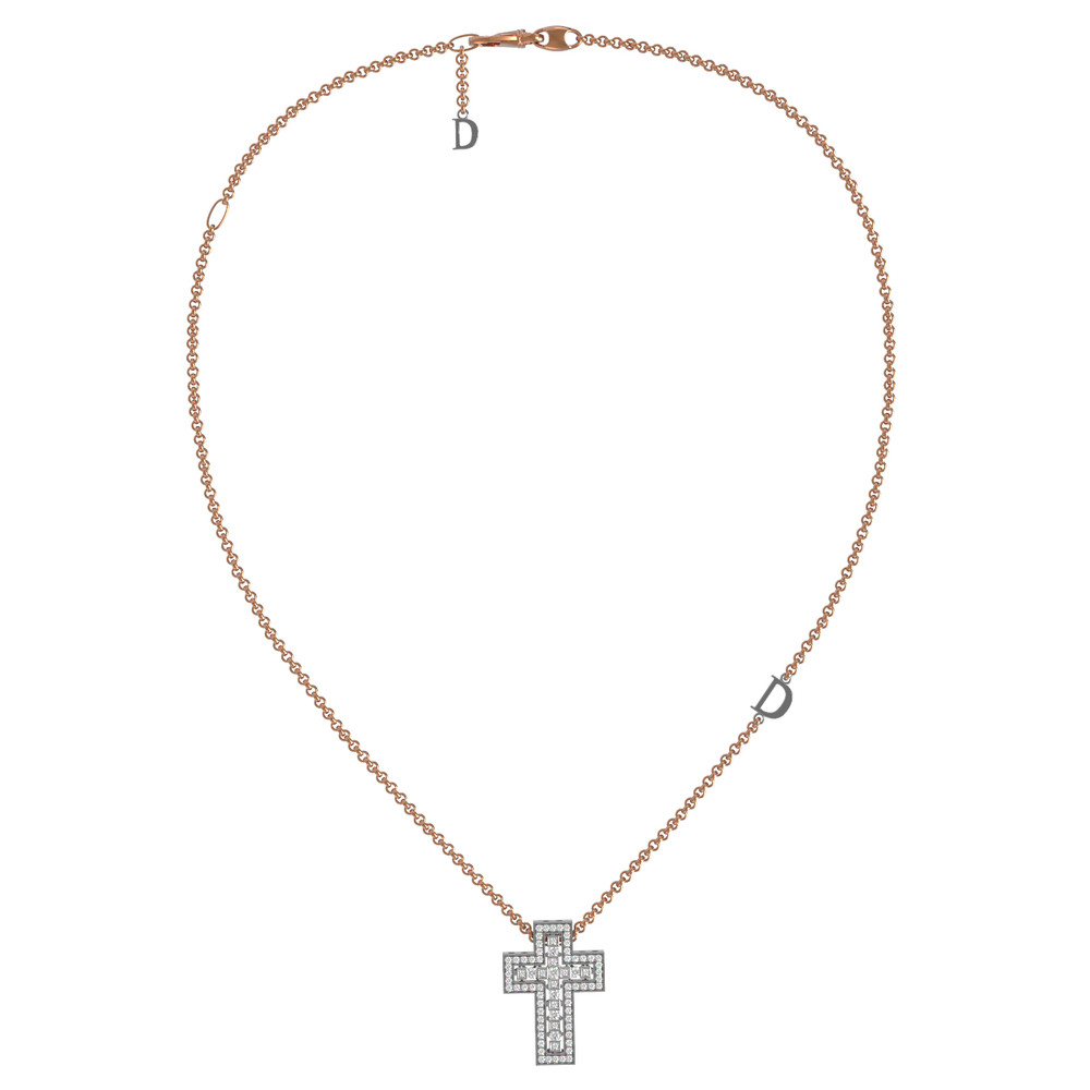 Крест из золота c бриллиантами