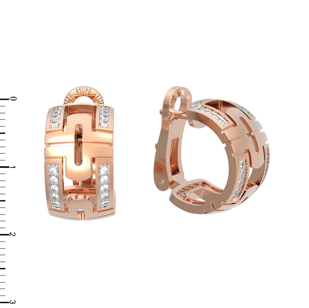 Серьги из золота c бриллиантами