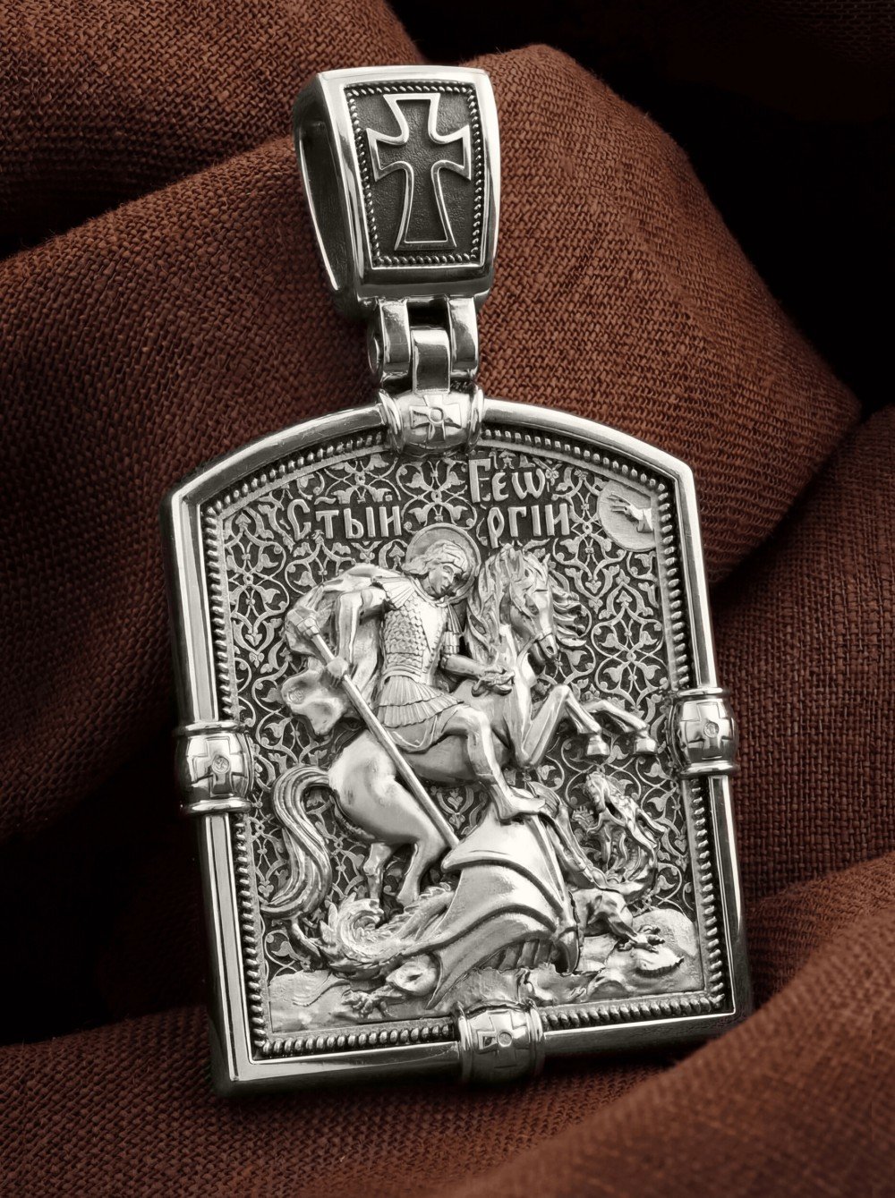 Образок из белого золота