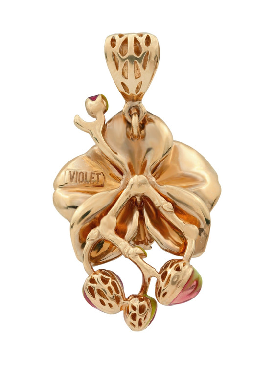 Подвеска из золота c эмалью