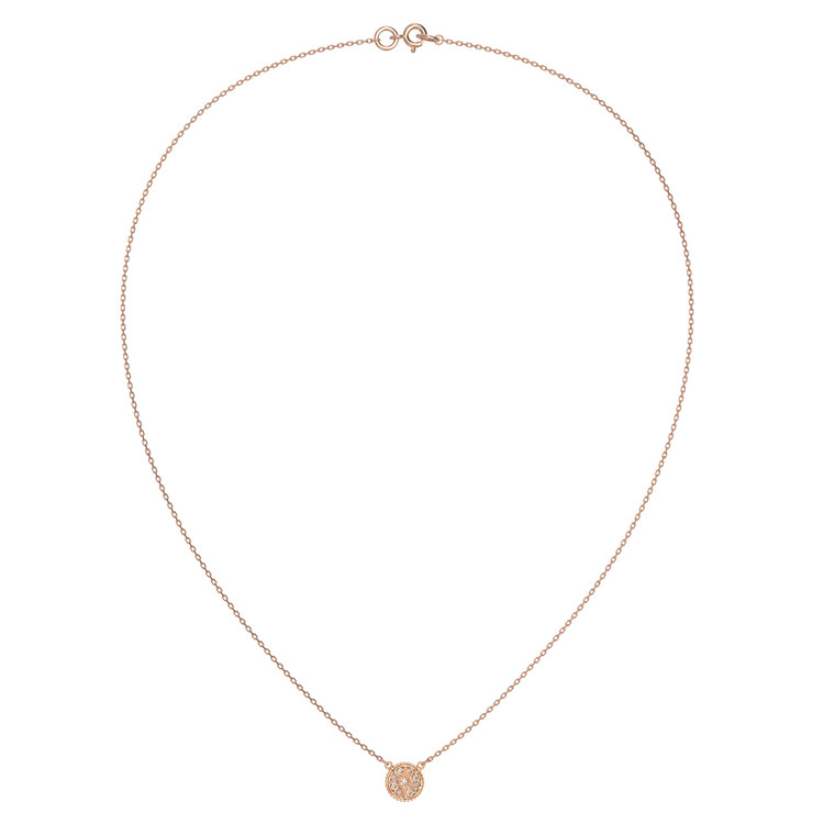 Колье из золота c бриллиантами и перламутром