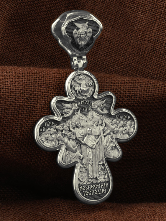 Крест из белого золота