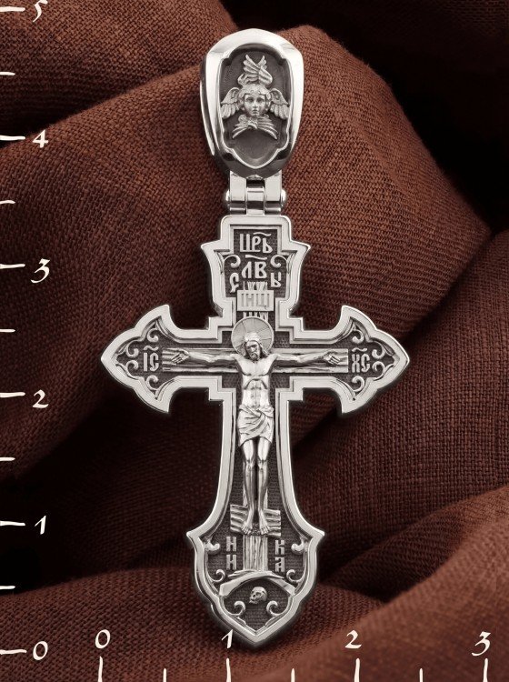 Крест из белого золота