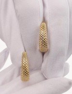 Серьги из лимонного золота 585 пробы