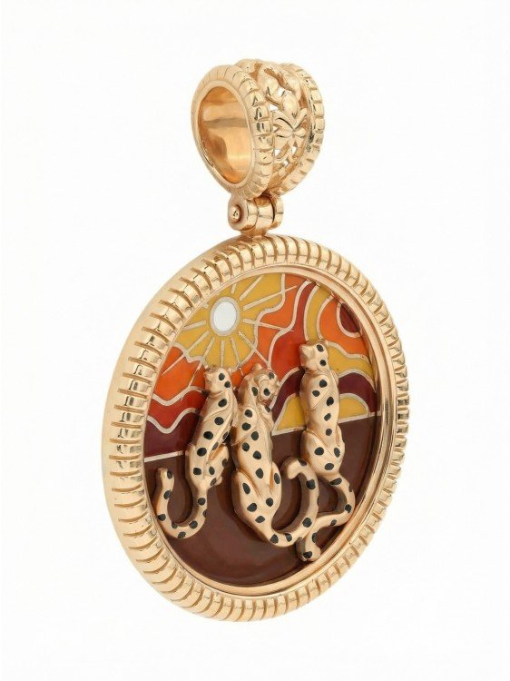 Подвеска из золота c эмалью