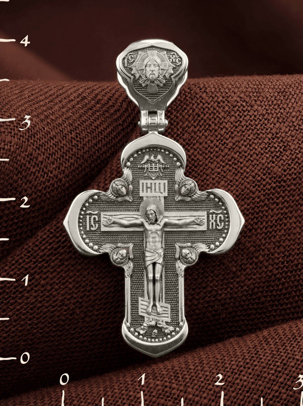 Крест из белого золота