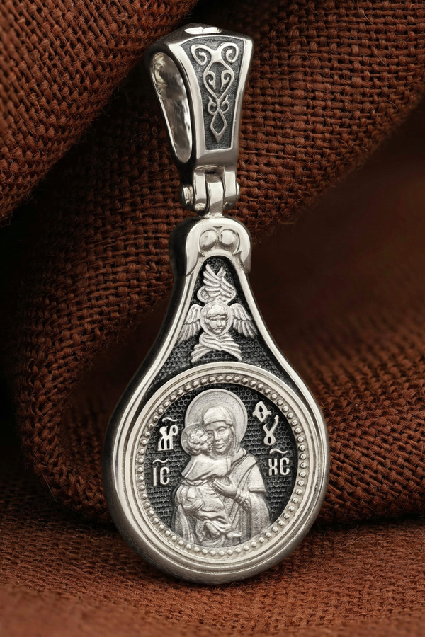 Образок из белого золота