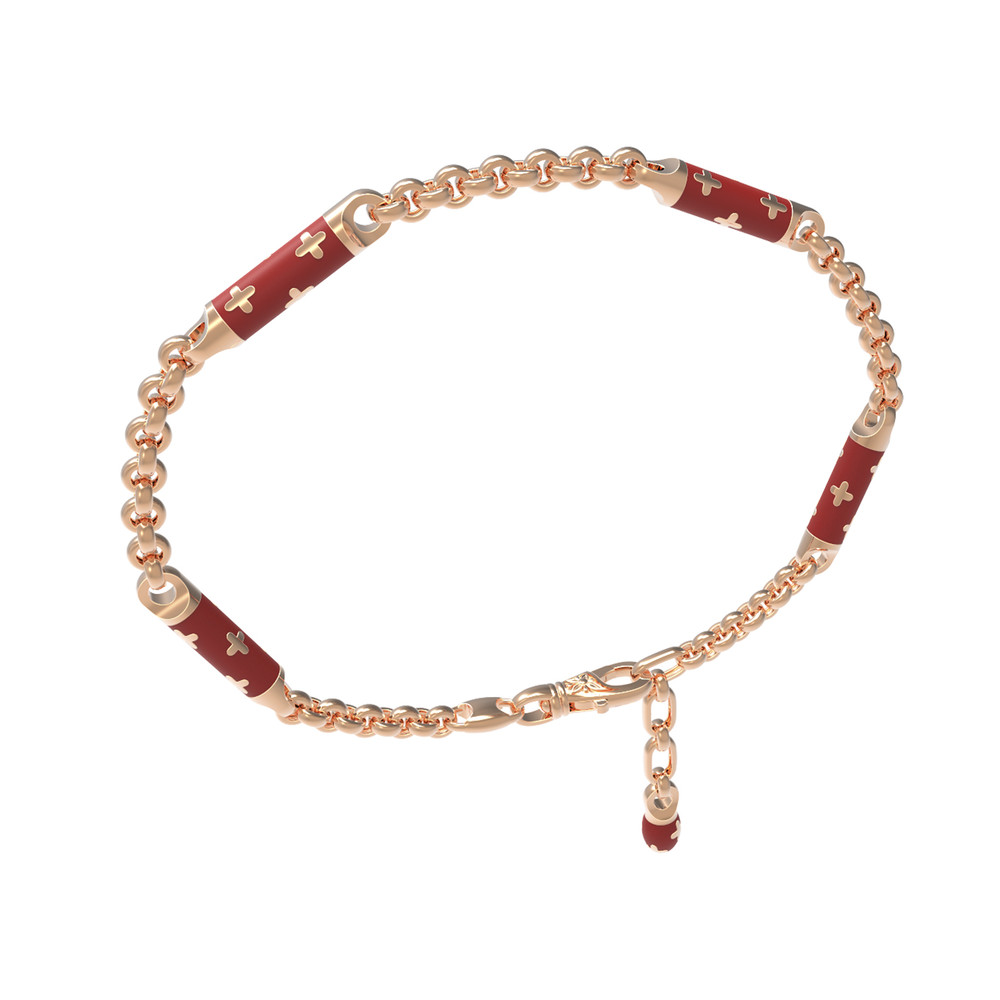 Браслет из золота c эмалью