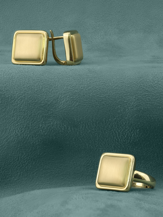 Кольцо из лимонного золота