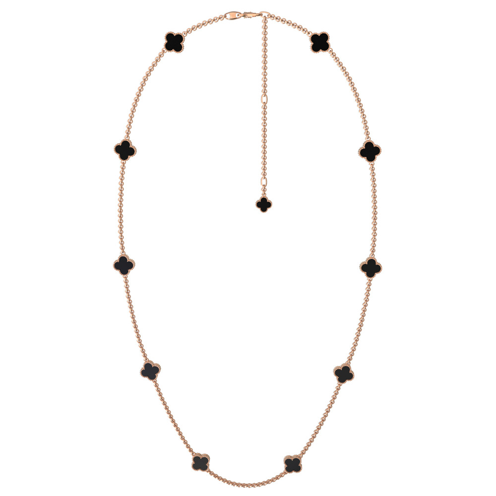 Колье из золота c ониксом