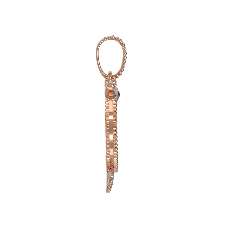 Подвеска из золота c эмалью, лазуритом, малахитом и перламутром