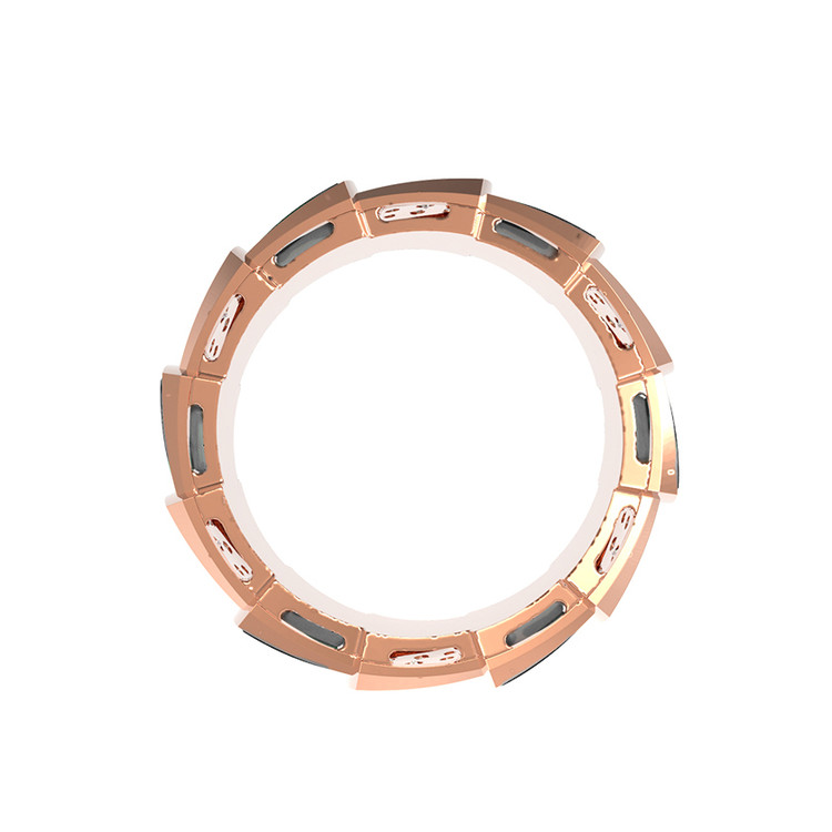 Кольцо из золота c бриллиантами и ониксом