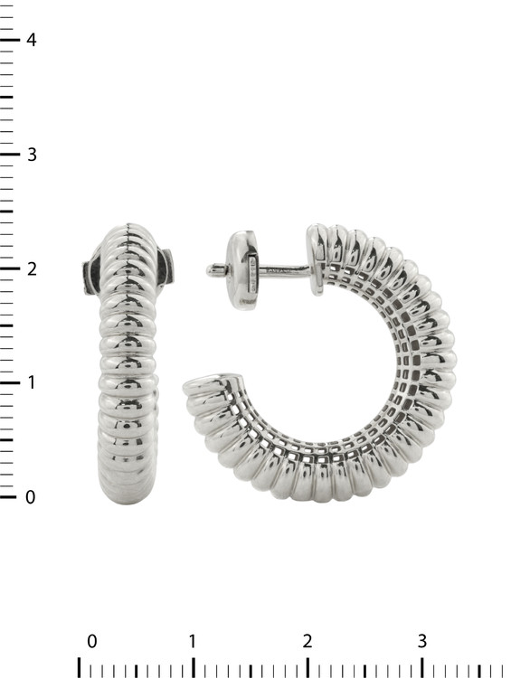 Серьги из белого золота