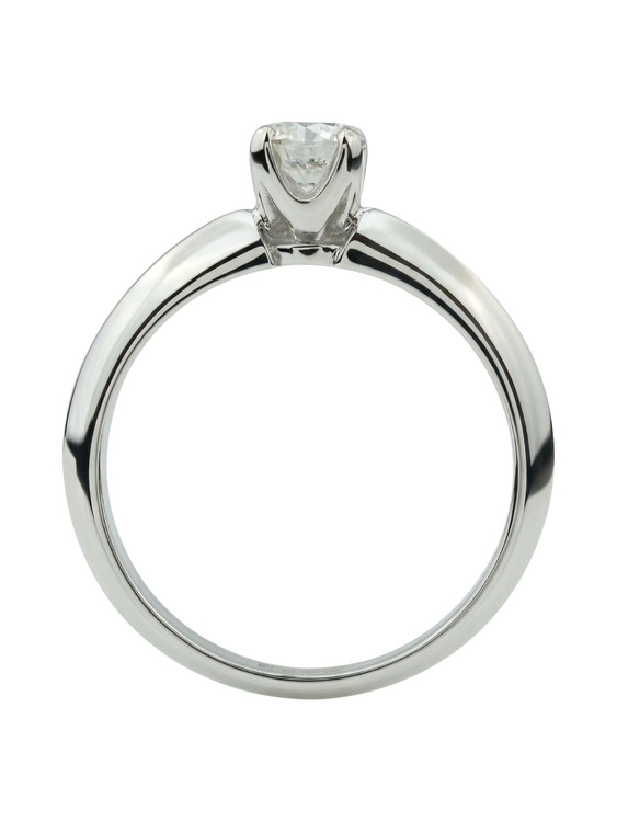 Кольцо из белого золота c бриллиантами