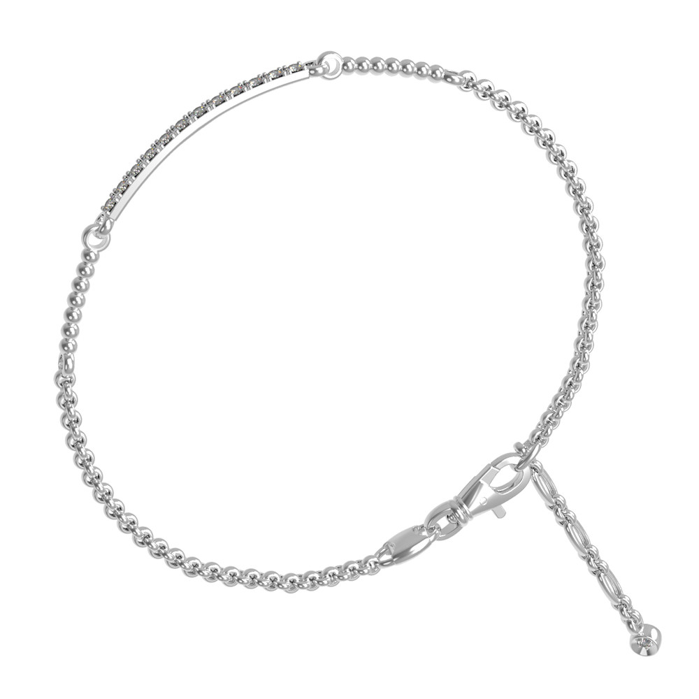 Браслет из белого золота c бриллиантами