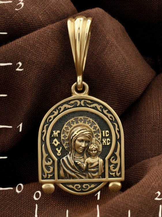 Образок из лимонного золота