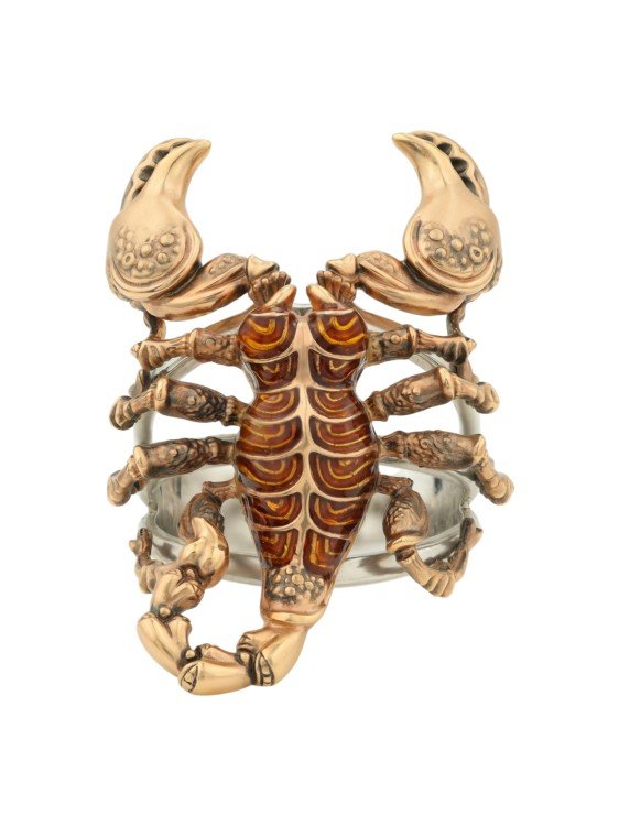 Кольцо из золота c эмалью