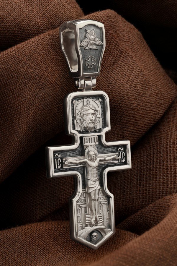 Крест из белого золота