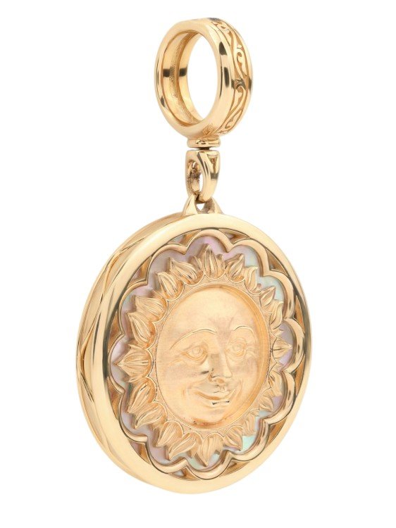 Подвеска из золота c перламутром