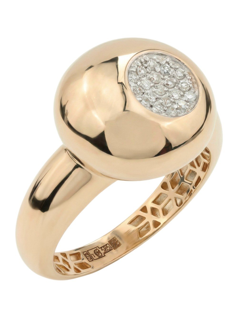 Кольцо из золота c бриллиантами