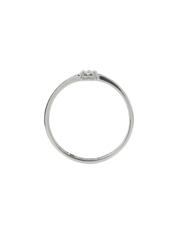 Кольцо из белого золота c бриллиантами
