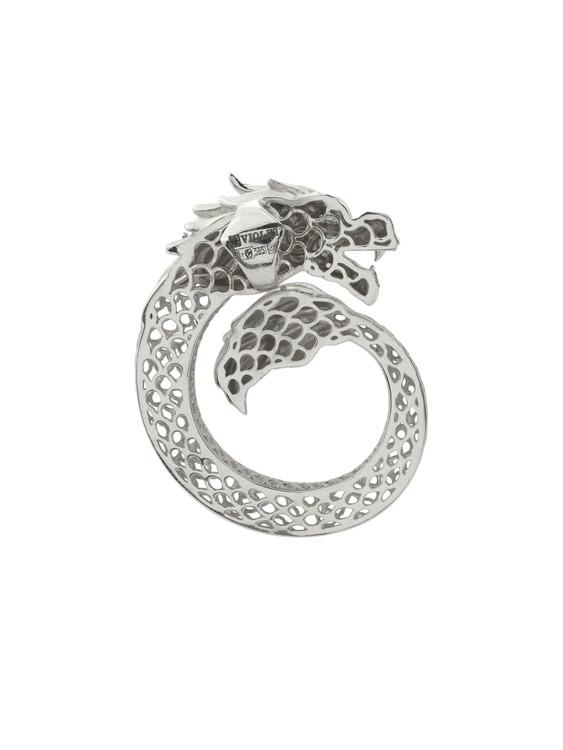 Подвеска из белого золота c бриллиантами