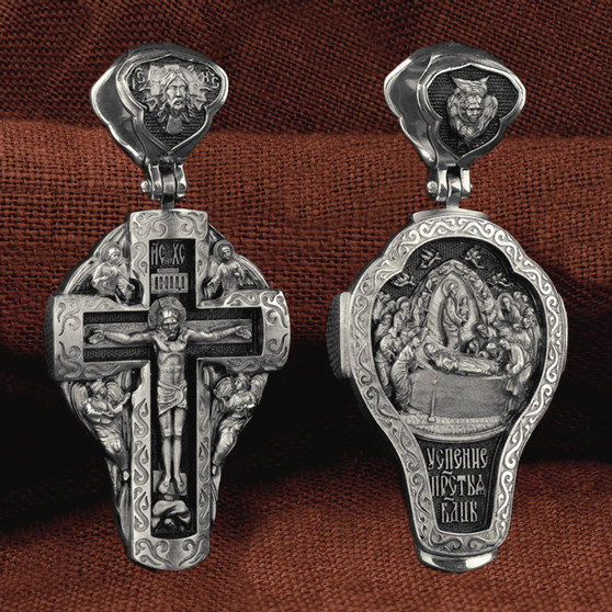 Крест из белого золота