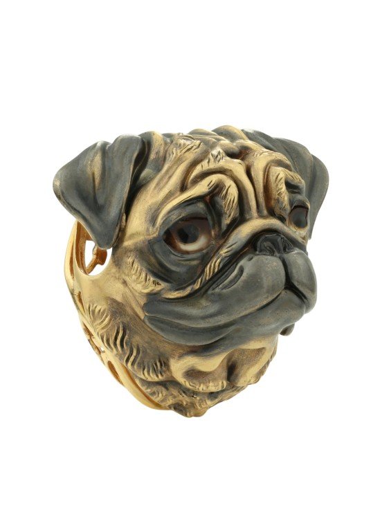 Подвеска из лимонного золота c эмалью