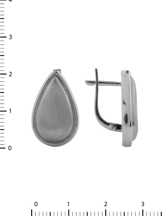 Серьги из белого золота