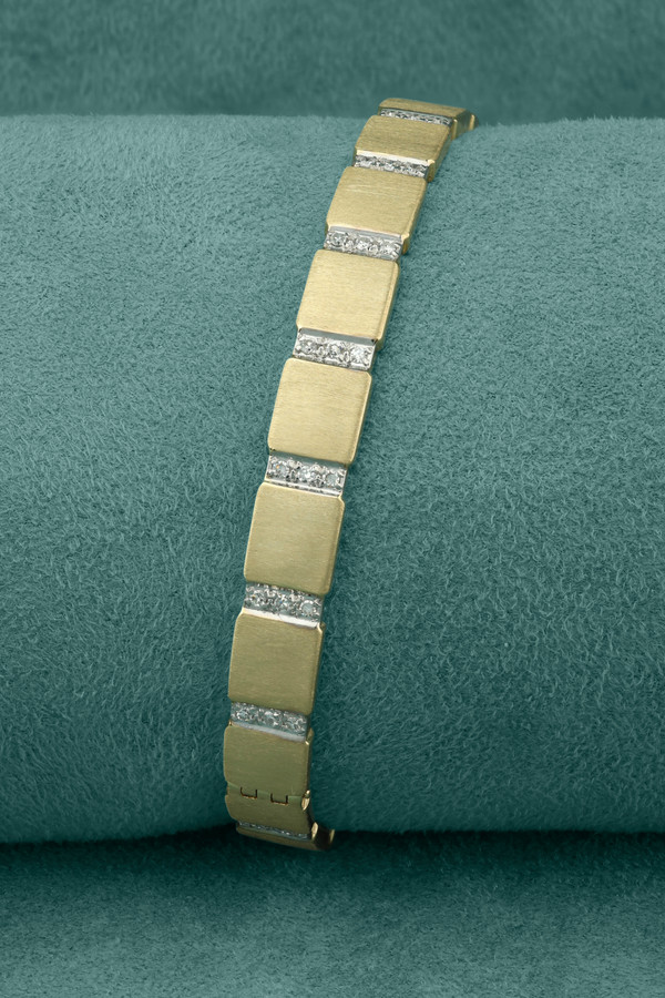Браслет из лимонного золота c бриллиантами