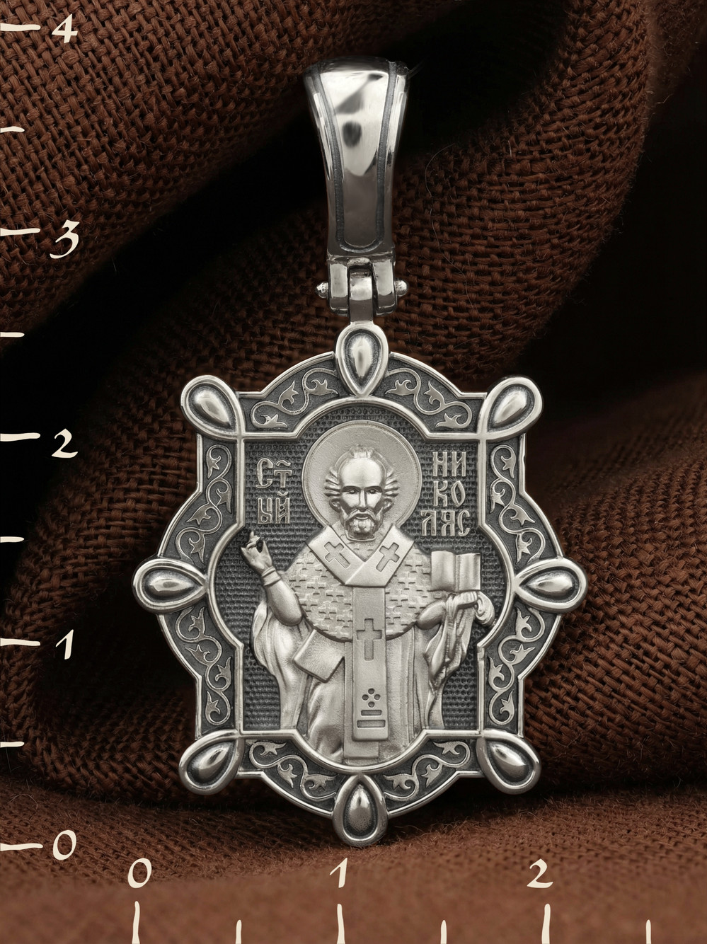 Образок из белого золота